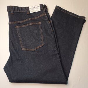 NWT Men's Harbor Bay Continuous Comfort Jeans Size 44x30 Dark Wash